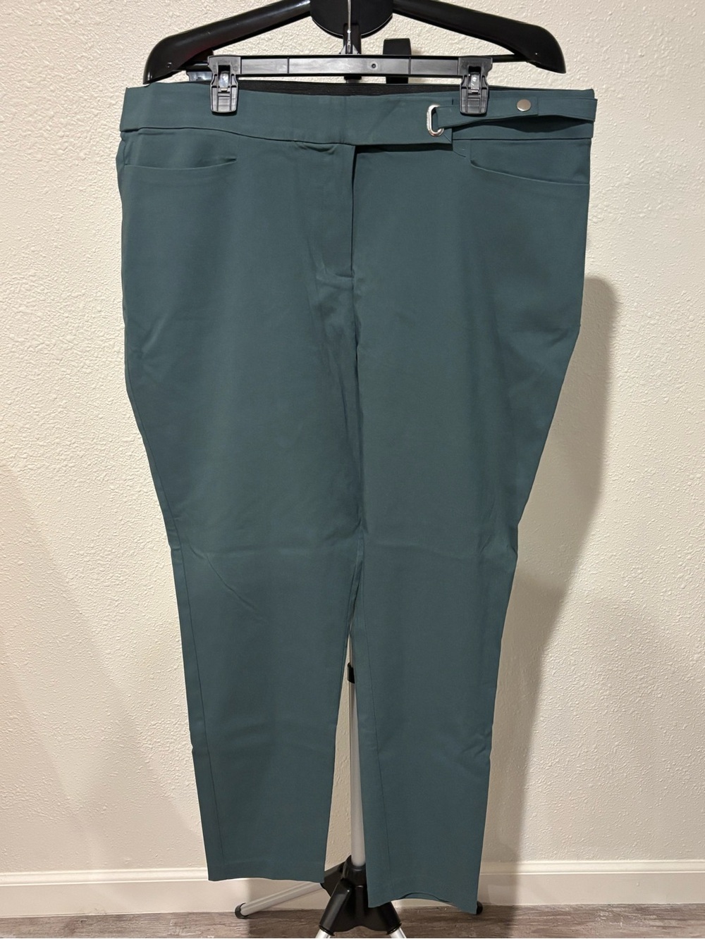 Maurices Teal Ankle-Length Slim Pants